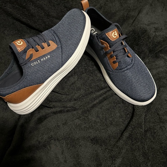 Cole Haan Generation ZeroGrand Sneakers Shoes Men’s Size 10 Navy Blue Stitchlite main image 5
